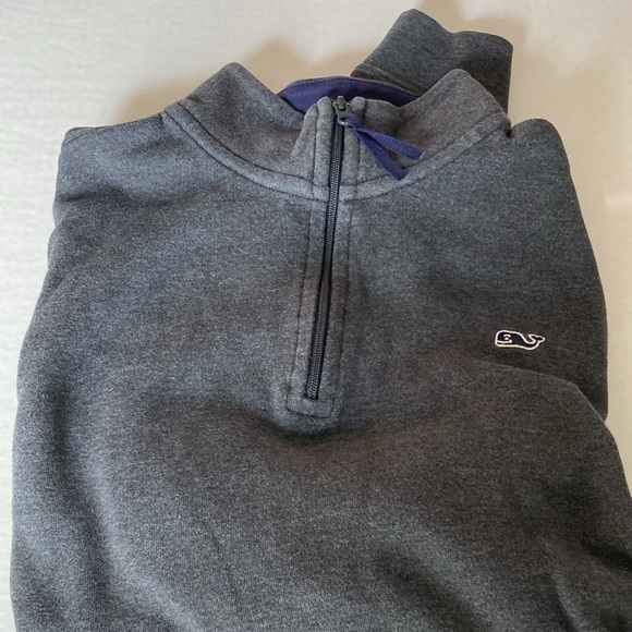 Vineyard Vines, boys, XL, grey, 1/4 zip pullover - Picture 5 of 6